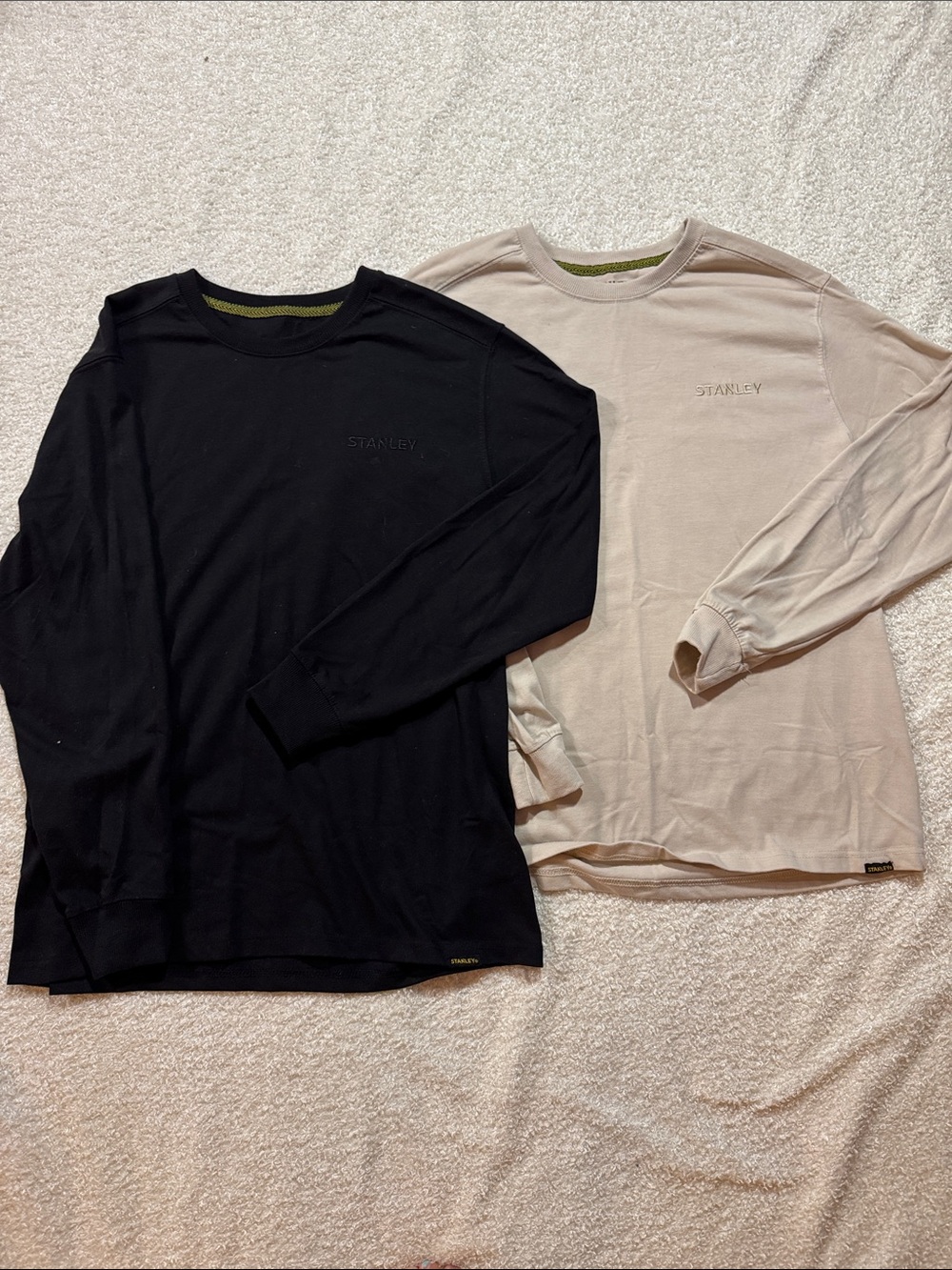 Stanley Long-Sleeve Crewneck Shirt Duo - Black & Beige